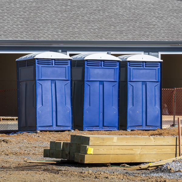 how can i report damages or issues with the porta potties during my rental period in Watha NC